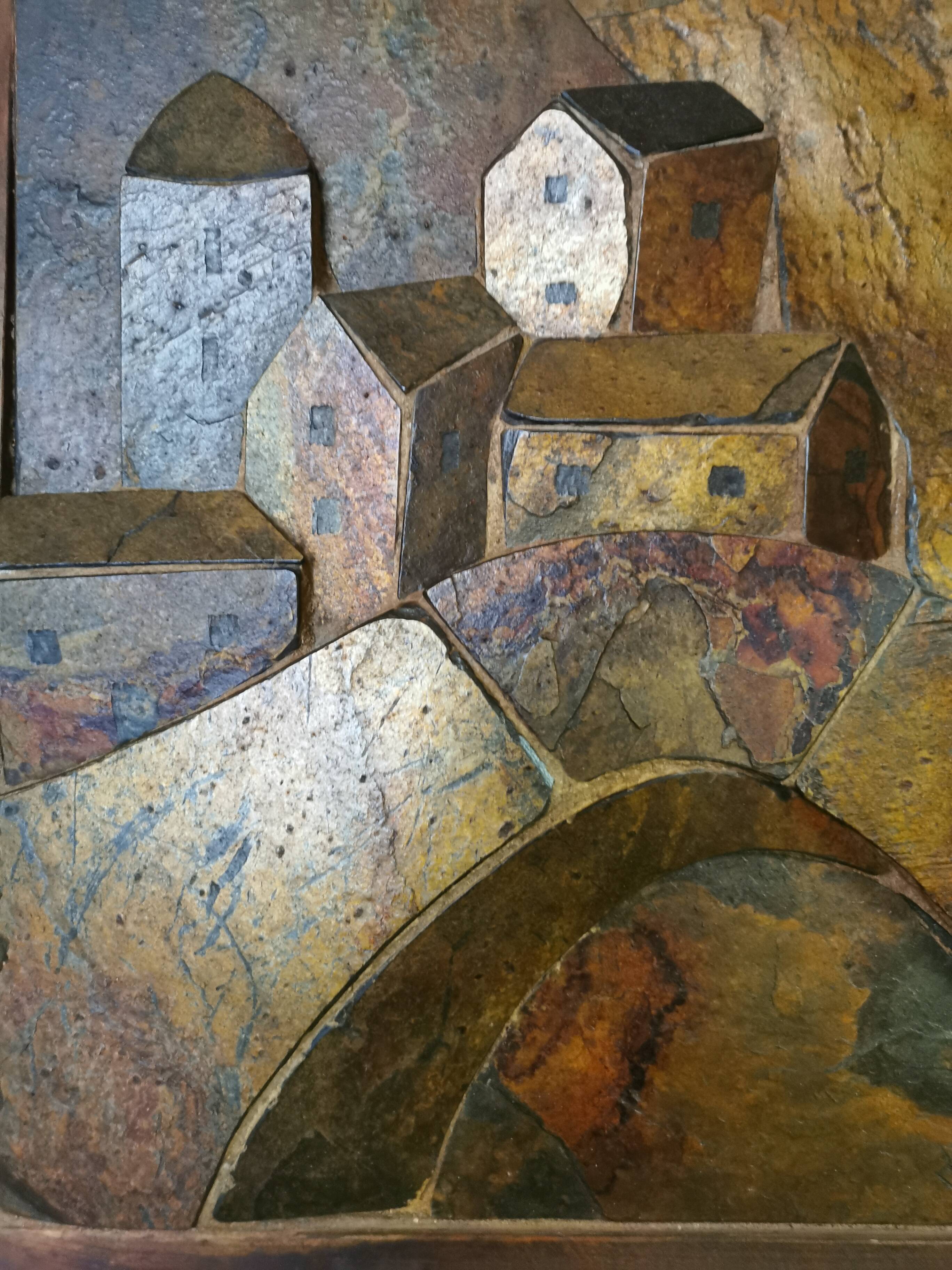 Slate mountain decor frame