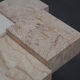 Rare architectural travertine coffee table, Belgium, 1970s