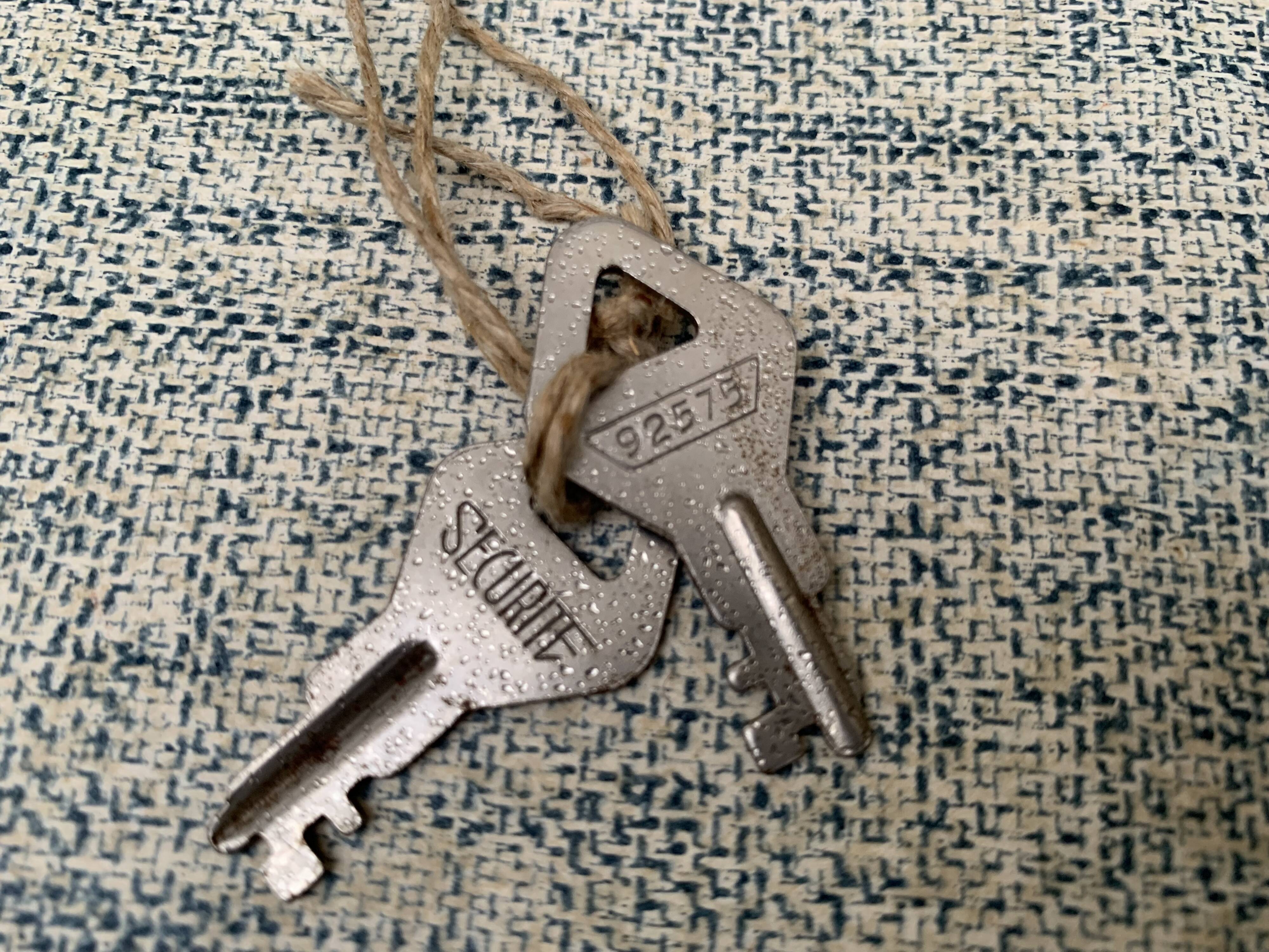 Vintage aluminum suitcases 1950