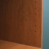 Oak bookcase, Danish design, 1970s, manufactured by ÆJM Møbler