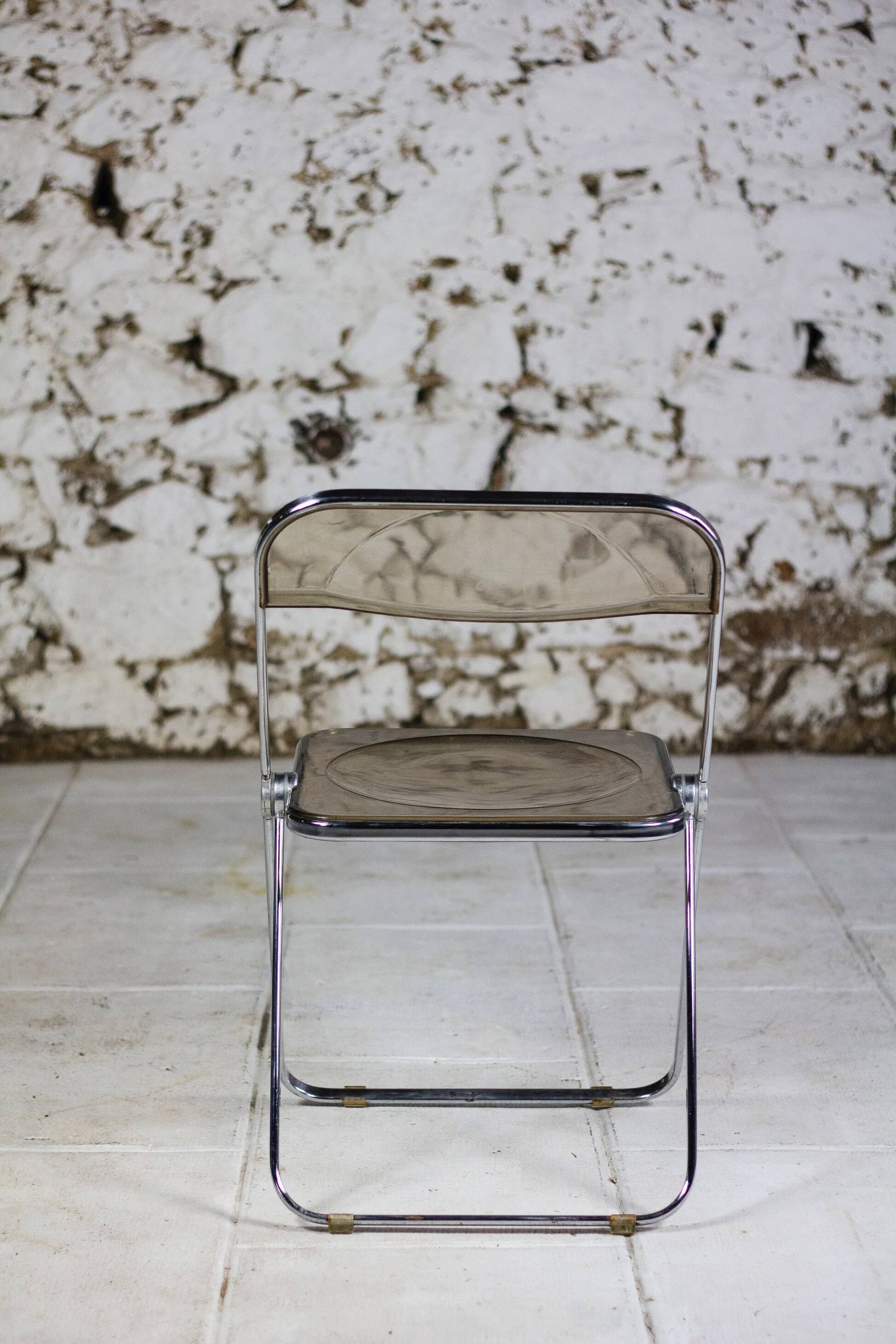4 Plia chairs by Giancarlo Piretti for Castelli, 1970