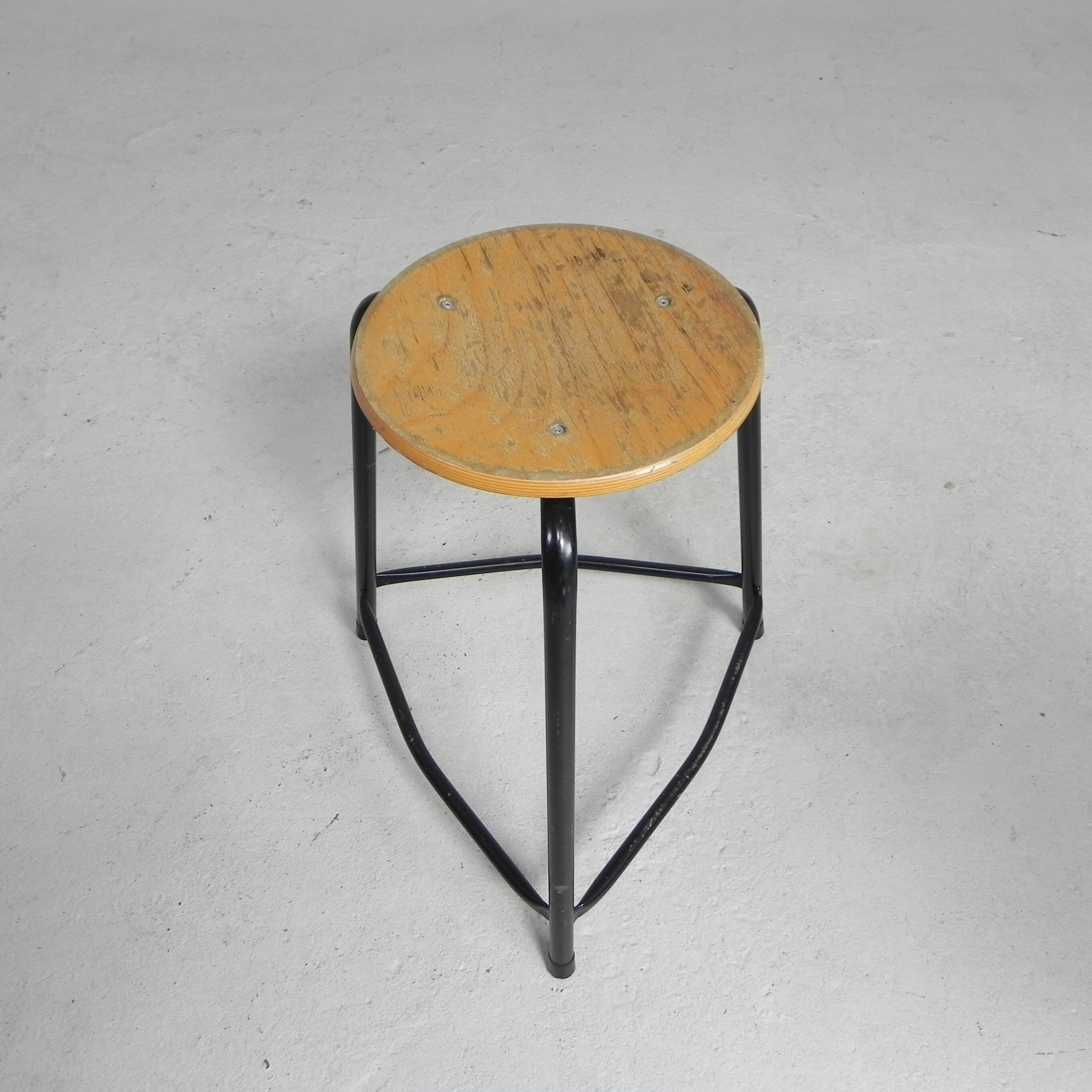 Industrial stackable stool, 55 cm high