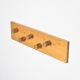 Wall-mounted coat rack with five hooks, Les Arcs 1800, France, circa 1970