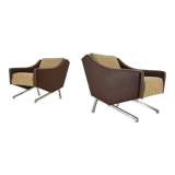 1960s pair of italian armchairs