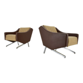 1960s pair of italian armchairs