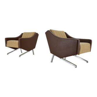 1960s pair of italian armchairs