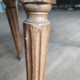 Louis XVI chairs in mahogany and solid walnut