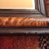 Miroir bois et stuc Louis-Philippe fin 19e
