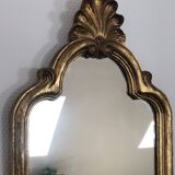 18th century style mirror in gilded wood