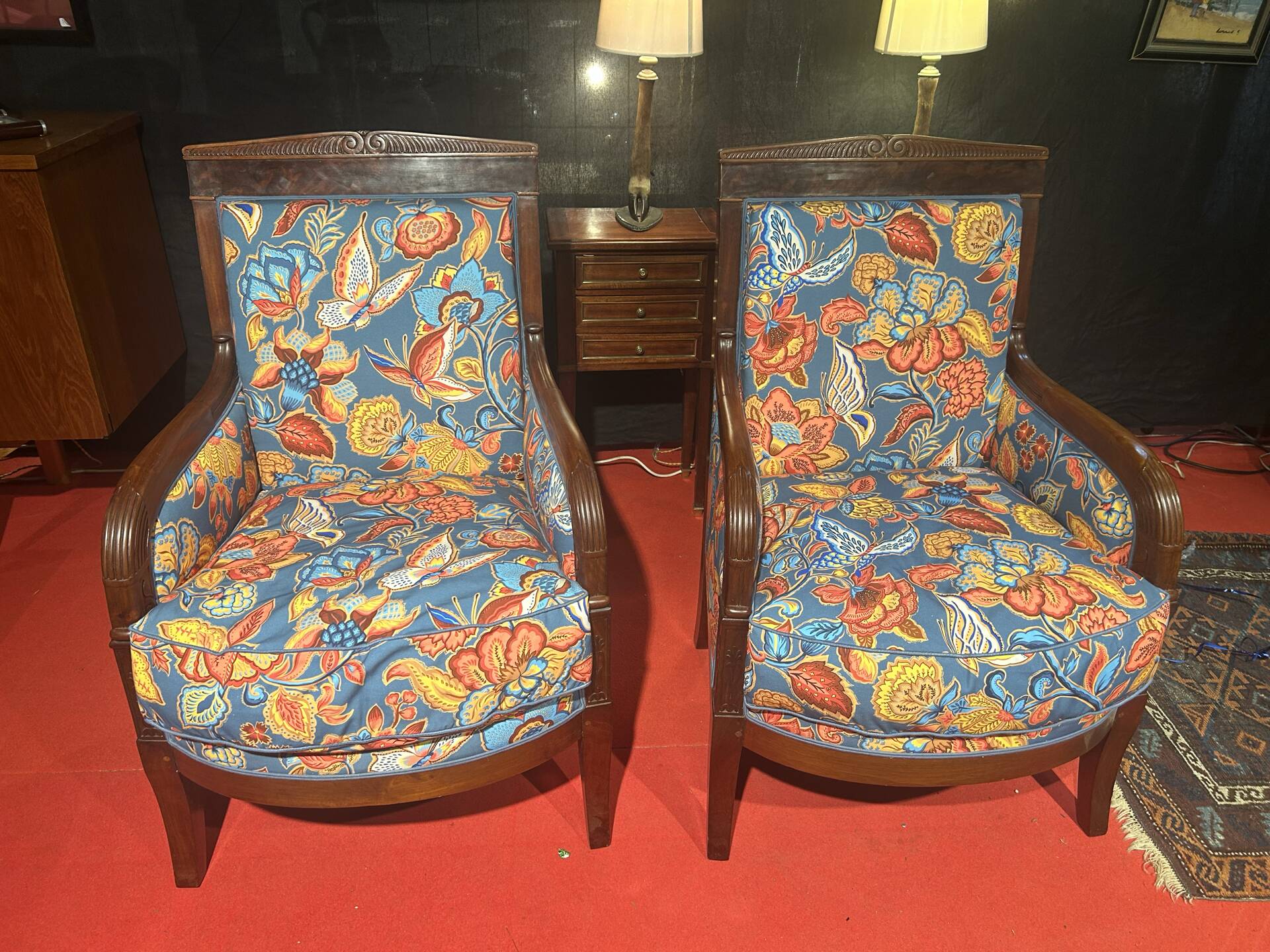 Pair of Directoire armchairs