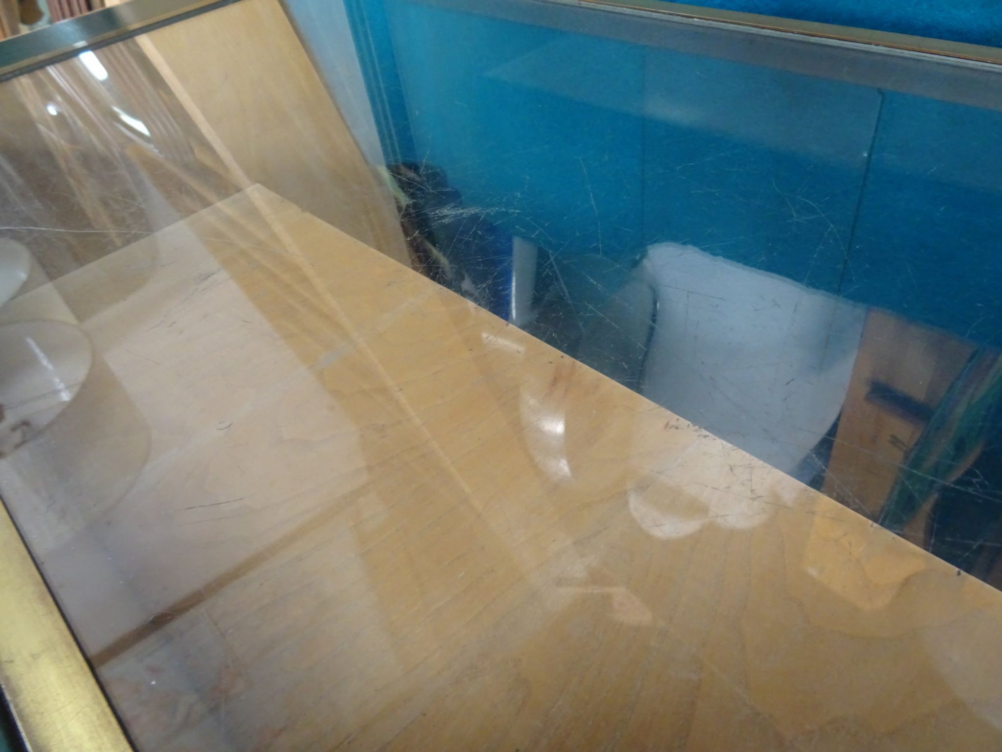 Comptoir vitrine d'horlogerie années 50