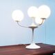 Table lamp in glass and metal by E.R. Nele for Temde, 1960s