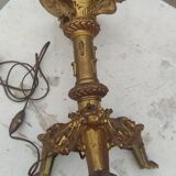 Pied de lampe en bronze du XIX siècle