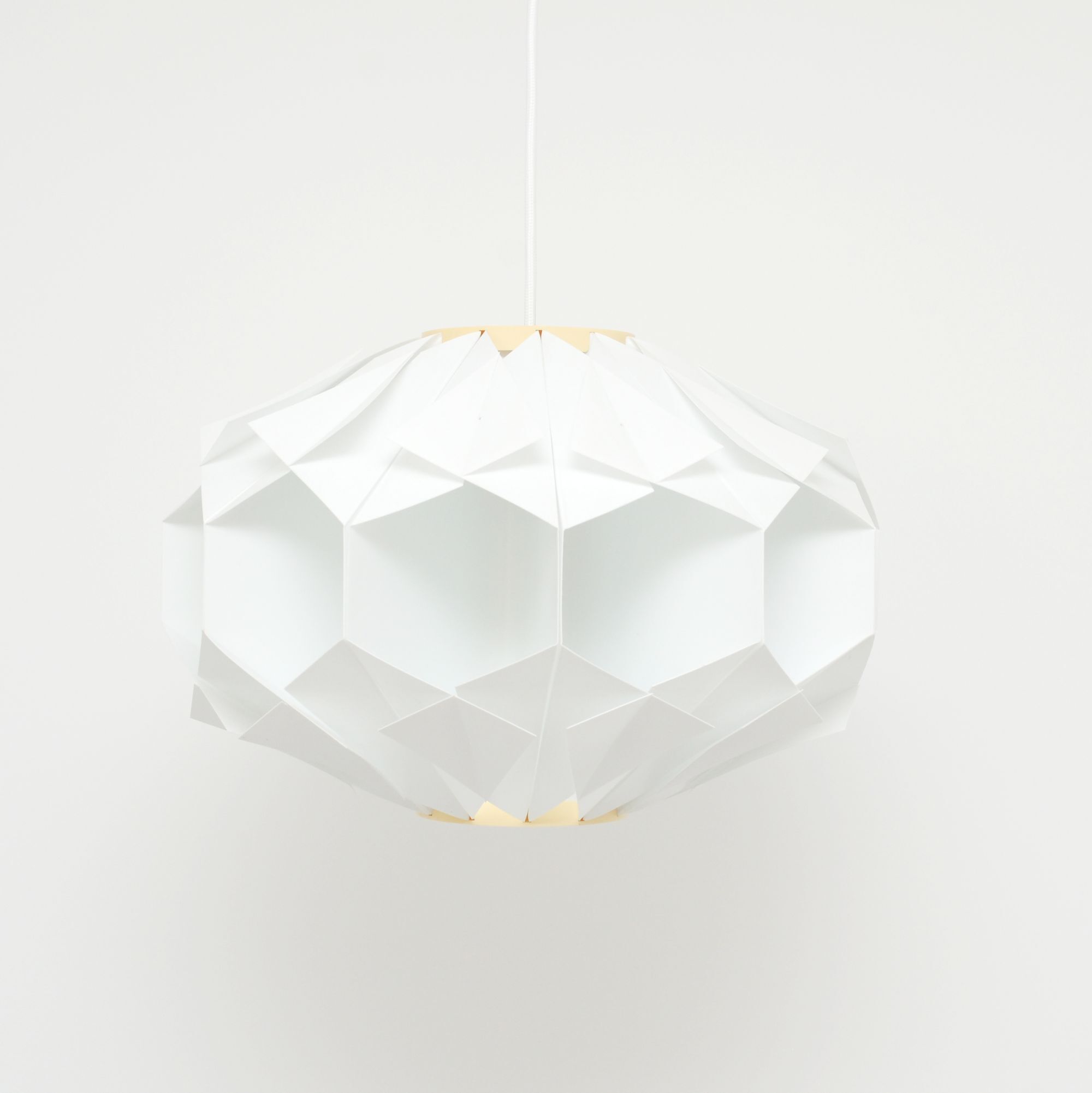 White lamp designed by L. Schioler for Hoyrup Denmark 1970