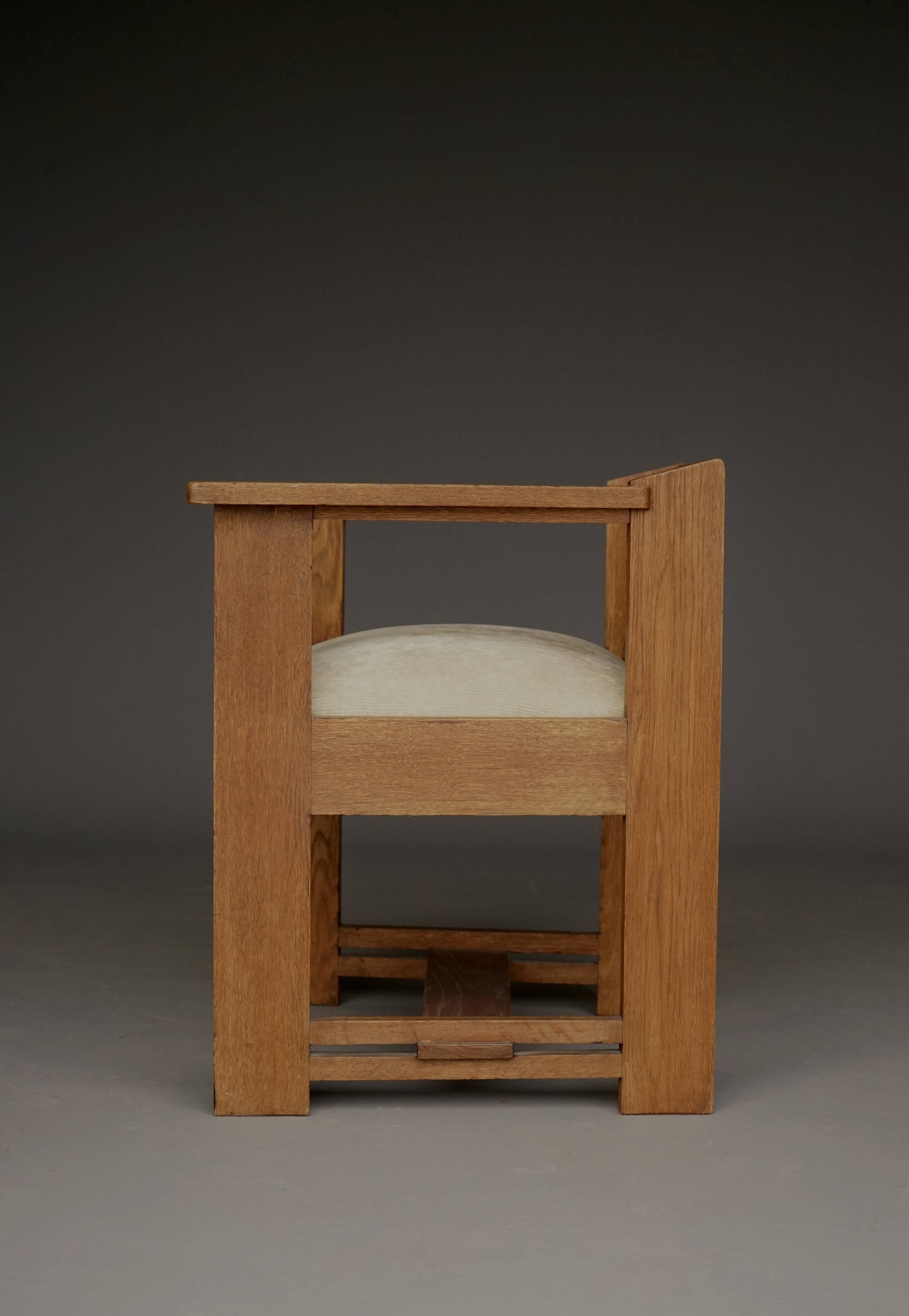 Modernist Hague School Armchair attributed to Frits Spanjaard, 1920s