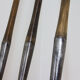Set of 4 polished vintage golf clubs