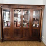 Empire mahogany display bookcase