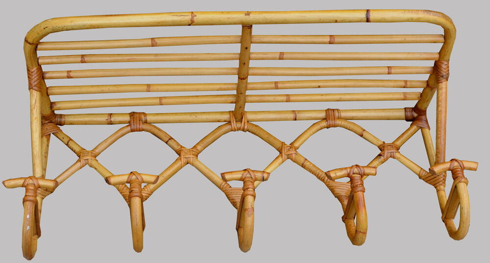Rattan patère
