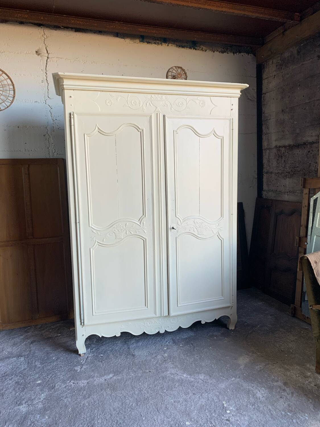 19th Century Bride's Armoire, Dismantlable