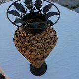 Bamboo vase braided