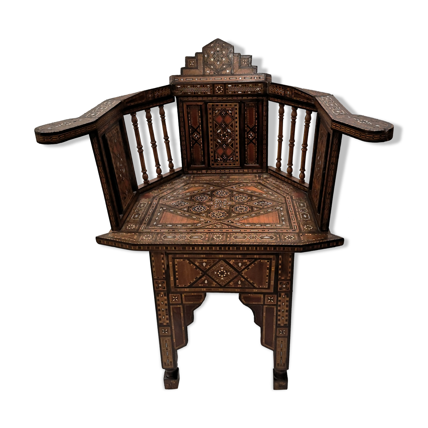 Damask armchair 1900