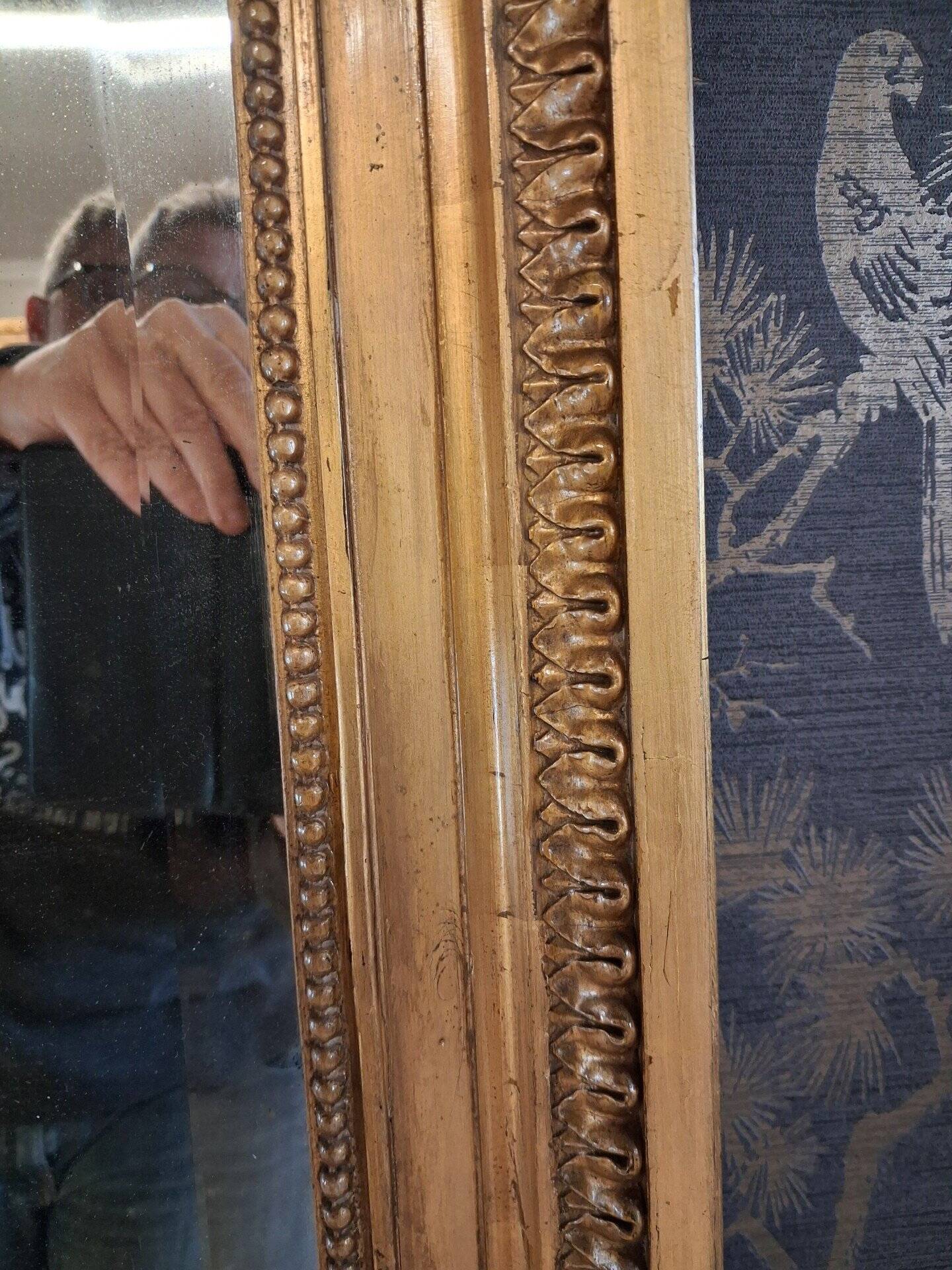 19th century mirror 167 x 101