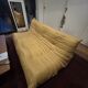 Togo sofa by Ligne Roset, authentic leather, 3-seater.