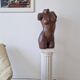 Vintage Studio Pottery Female Torso Sculpture 1960s Interior Design