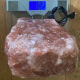 Genuine Himalayan salt stone lamp from the 1970s