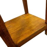 Vintage wooden high table / bar table / side table