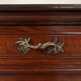 Commode ancienne française en chêne sculpté