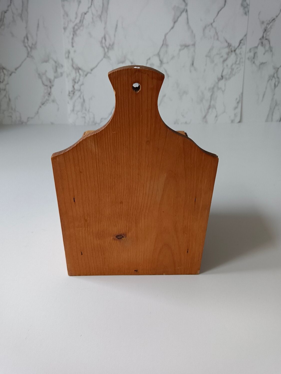 Wooden spice box and wall ceramic