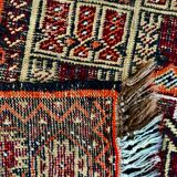 Tapis persan ancien en laine noué main 133x81cm