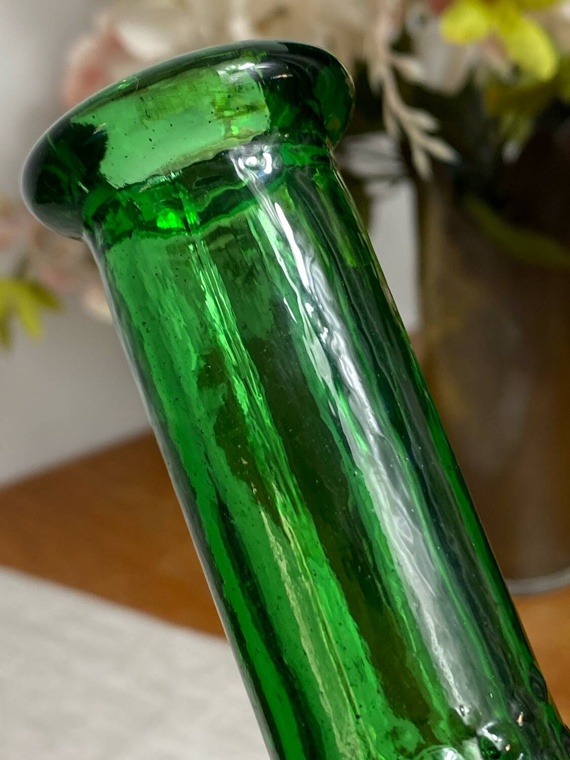 Vintage Empoli glass carafe from Italy