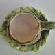 Slush cup and saucer in the shape of an artichoke