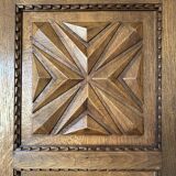 Handcrafted solid oak armoire, unique piece.