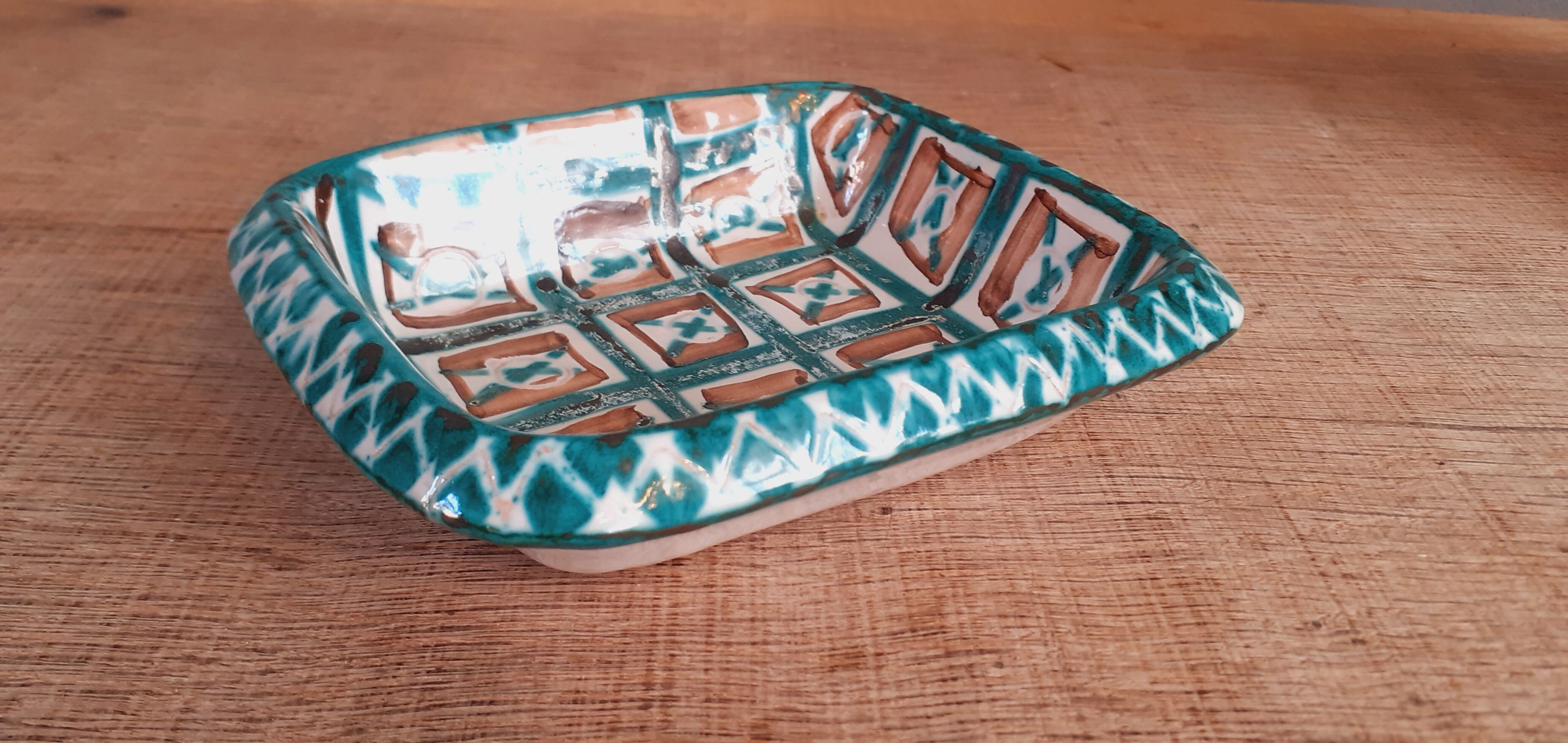 Empty vintage ceramic pocket year 50 signed Robert Picault