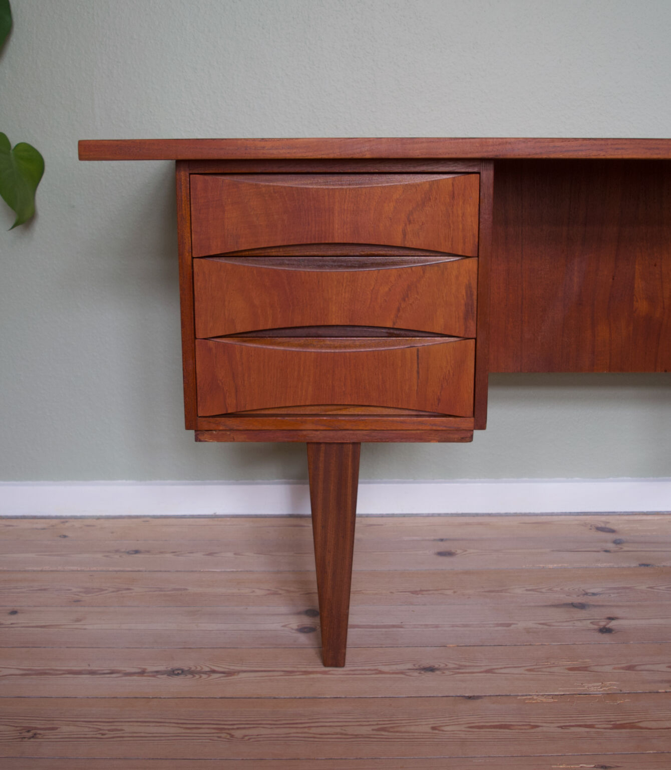 Mid-Century Danish Teak Desk, 1960s