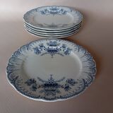 Flat plates ironstone St Amand Hamage 'Regency'