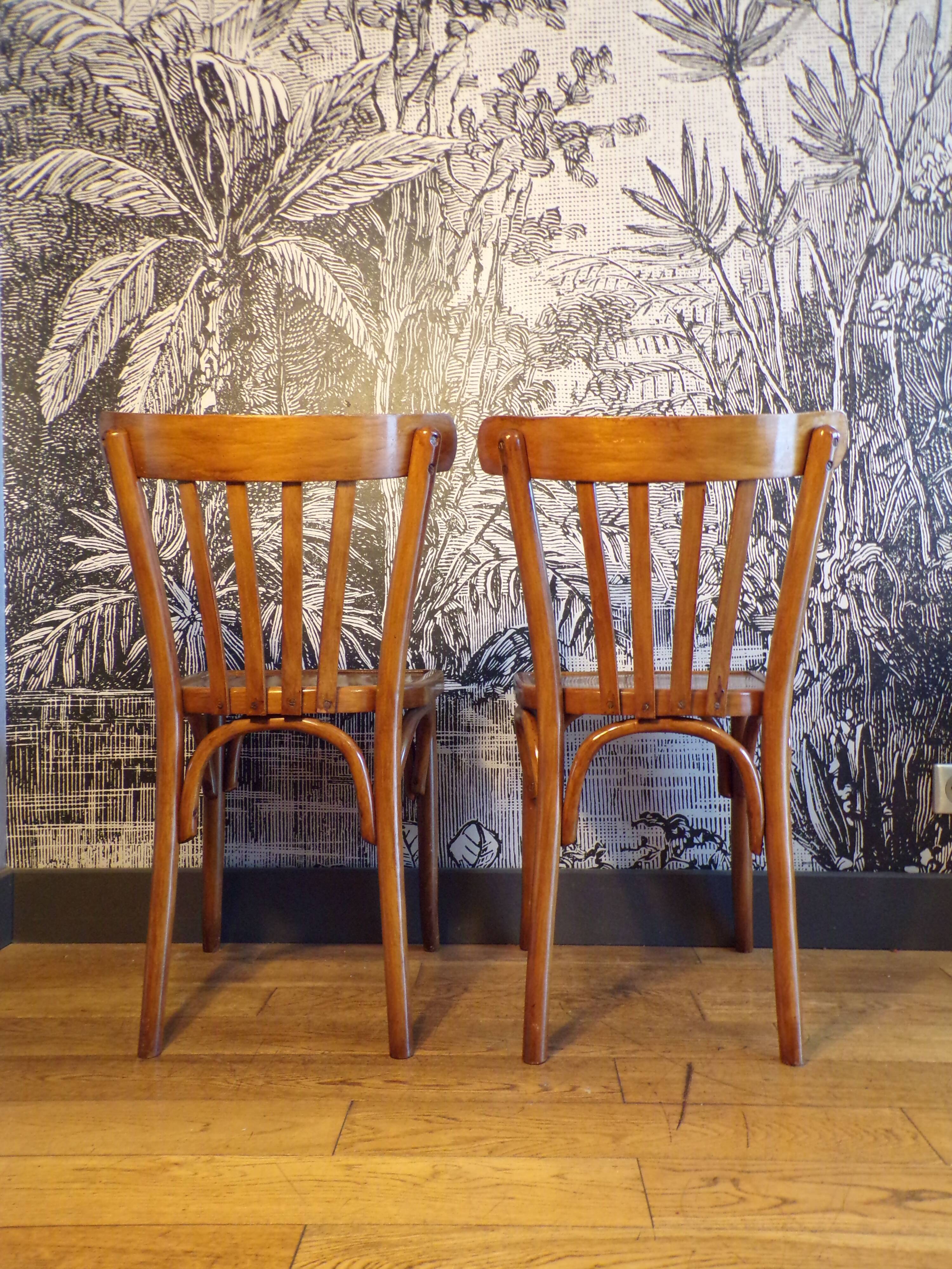 Pair of vintage bistro chairs