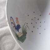 Égouttoir faïence Pornic modèle Coq creux pieds