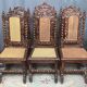 Set of matching hunting style chairs.