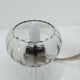Lustre See Delmas 3 branches noir et doré verre transparent 1960
