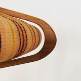 Walnut pendant lamp by Temde