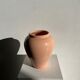 Light pink glazed ceramic vase H:22cm
