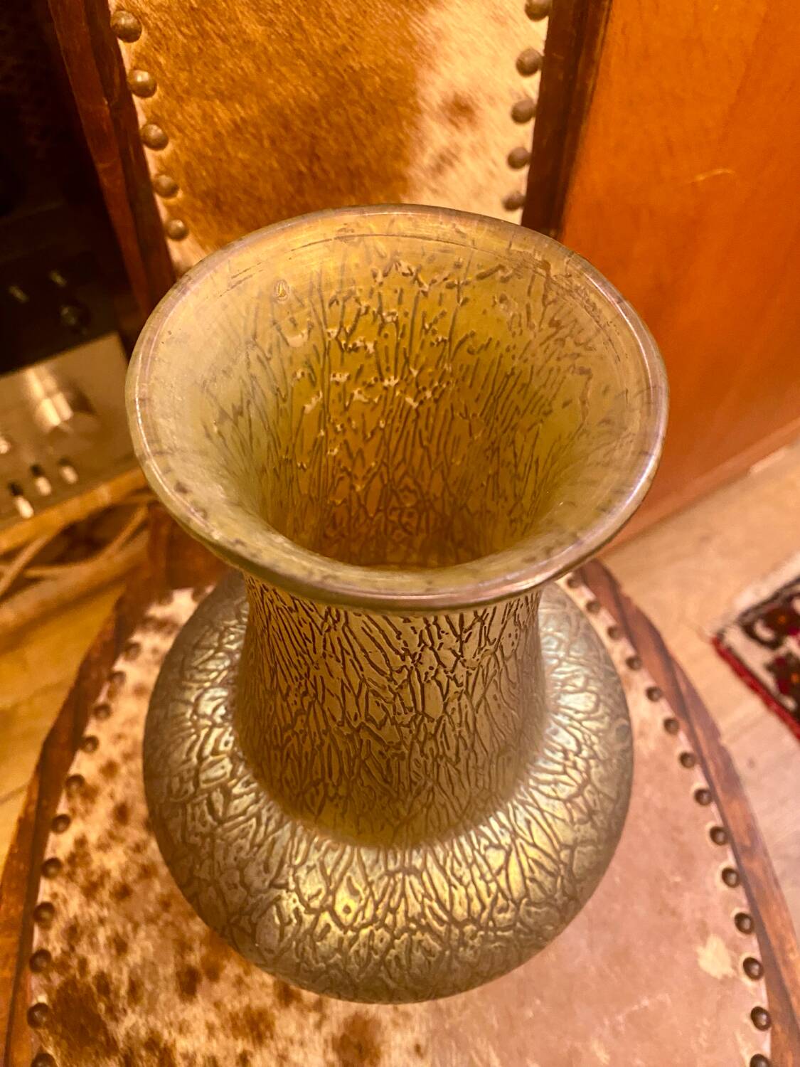 Loetz Art Nouveau iridescent glass vase