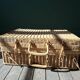 Valise en osier vintage