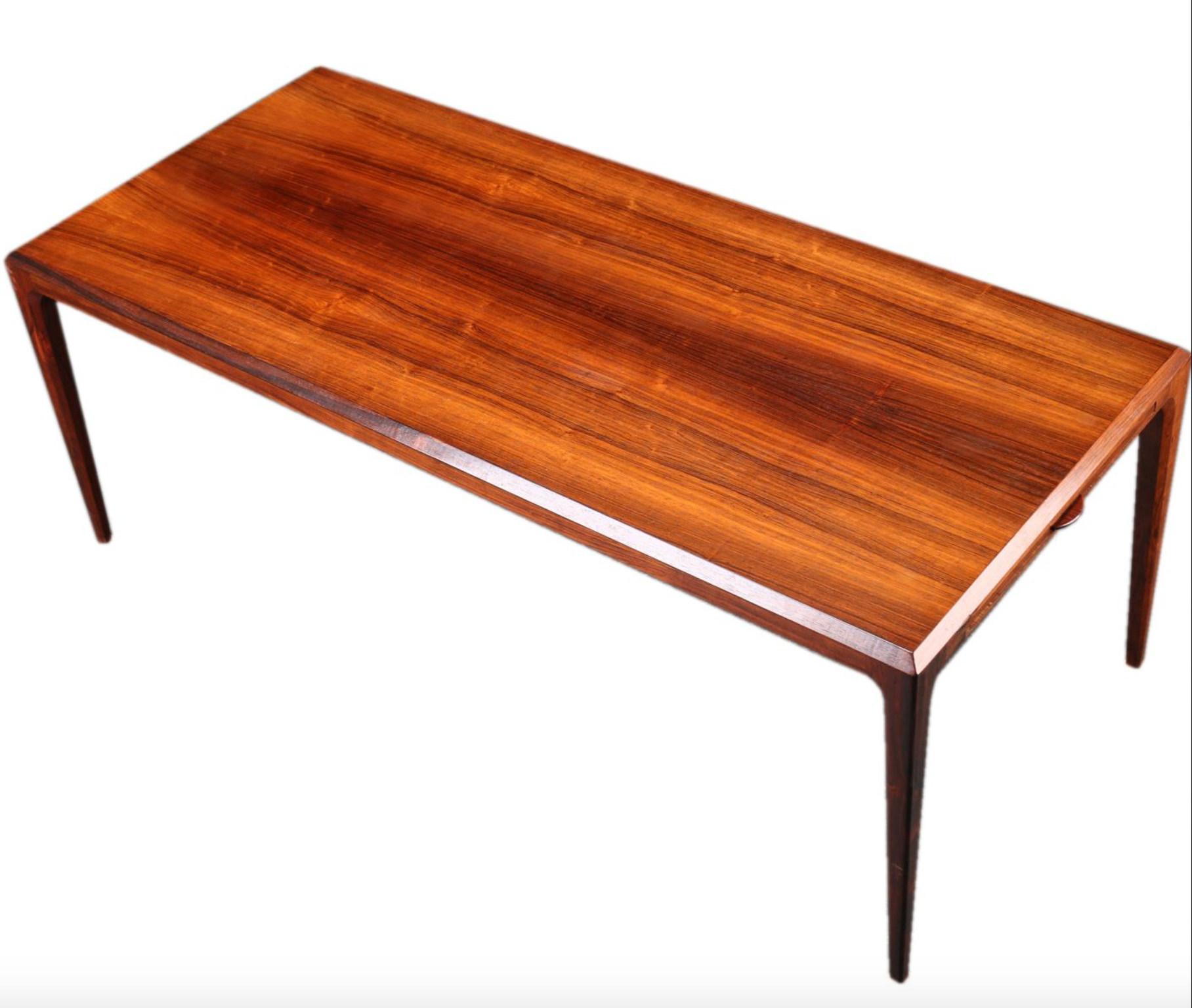 Extendable XL Mid-Century Brazilian Rosewood Coffee Table by Johannes Andersen for CFC Silkeborg
