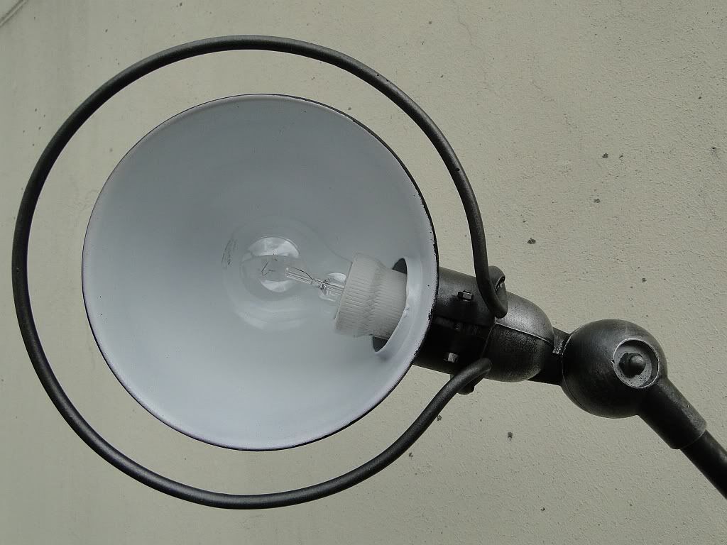Vintage Jielde Industrial Graphite Lamp 4 arms by Jean Louis Domecq France 1960s