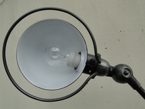 Lampadaire Jielde vintage Graphite industrielle 4 bras  de Jean Louis Domecq France 1960